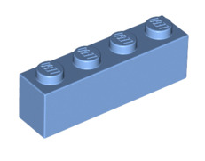 Brick 1x4, Part# 3010 Part LEGO® Medium Blue  