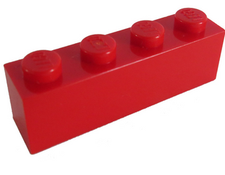 Brick 1x4, Part# 3010 Part LEGO® Red  