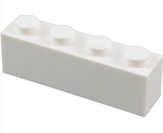 Brick 1x4, Part# 3010 Part LEGO® White  