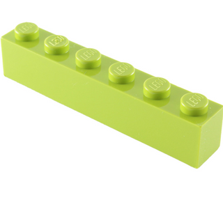 Brick 1x6, Part# 3009 Part LEGO® Lime  