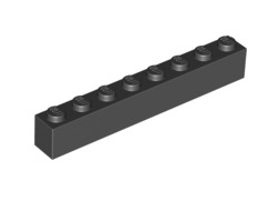 Brick 1x8, Part# 3008 Part LEGO® Black  