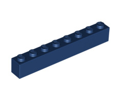 Brick 1x8, Part# 3008 Part LEGO® Dark Blue  