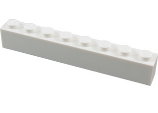 Brick 1x8, Part# 3008 Part LEGO® White  