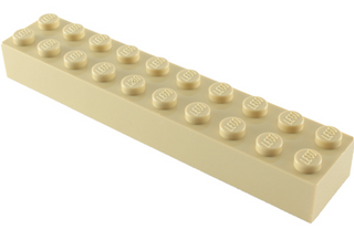 Brick 2x10, Part# 3006 Part LEGO® Tan  