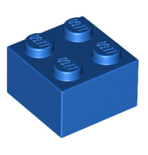 Brick 2x2, Part# 3003 Part LEGO® Blue  