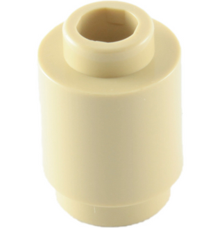 Brick Round 1x1 (Open Stud), Part# 3062b Part LEGO® Tan  