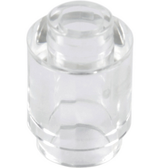 Brick Round 1x1 (Open Stud), Part# 3062b Part LEGO® Trans-Clear  