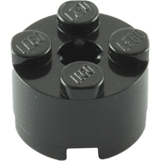 Brick Round 2x2 with Axle Hole, Part# 3941 Part LEGO® Black  