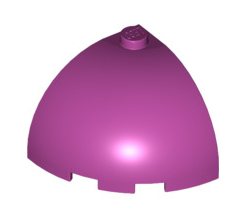 Brick Round Corner 3x3x2 Dome Top, Part# 88293 Part LEGO® Magenta  