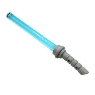 Star Wars Slightly Curved Lightsaber (Ahsoka & Ventress), Blade and Hilt, Part# 30374 + 61199 Part LEGO® Blue  