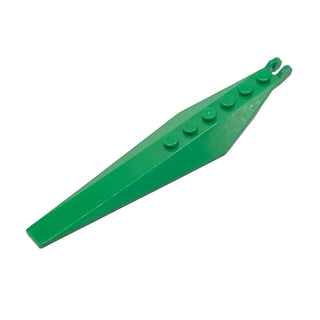 Hinge Plate 3x12 with Angled Side Extensions and Tapered Ends, Part# 57906 Part LEGO® Green