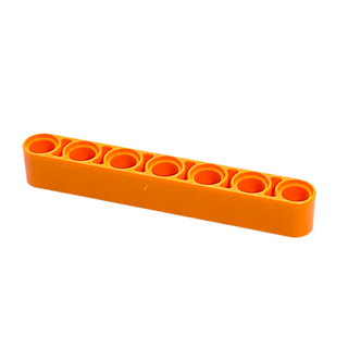 Technic, Liftarm 1x7, Part# 32524 Part LEGO® Orange