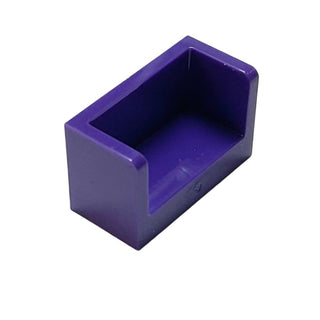 Panel 1x2x1 with Rounded Corners and 2 Sides, Part# 23969 Part LEGO® Dark Purple  