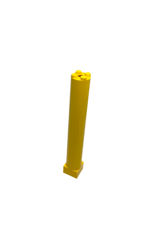 Support 2x2x11 Solid Pillar, Part# 6168c01 Part LEGO® Decent - Yellow