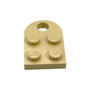 Plate, Modified 2x3 with Hole, Part# 3176 Part LEGO® Tan