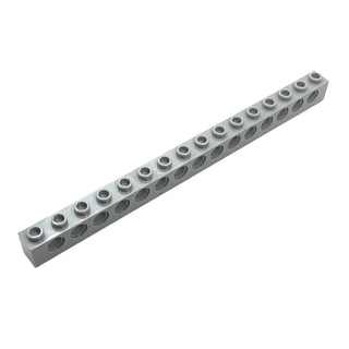 Technic, Brick 1x16 with Holes, Part# 3703 Part LEGO® Light Bluish Gray