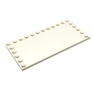 Tile Modified 6x12 with Studs on Edges, Part# 6178 Part LEGO® White