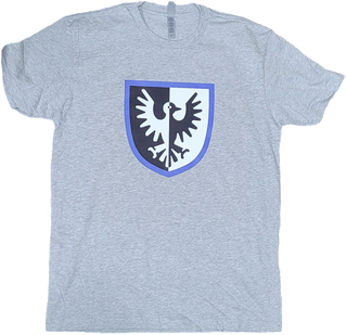 Falcon Shield, Graphite Heather (Grey) T-Shirt T-Shirt United Brick Co®   