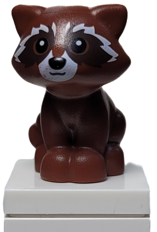 Raccoon, Frieds with White Muzzle, 77110pb02 LEGO® Animals LEGO®   