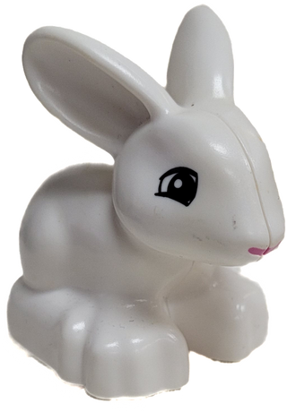 Duplo Bunny/Rabbit, dupbunnyc01pb01 LEGO® Animals LEGO® White  