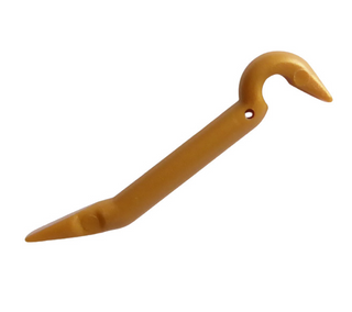 Minifigure Utensil, Crowbar, Part# 92585 Part LEGO® Pearl Gold  