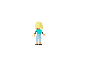 Nova - Dark Turquoise Shirt, Sand Blue Trousers with Cuffs, Black Shoes, frnd596 Minifigure LEGO®   