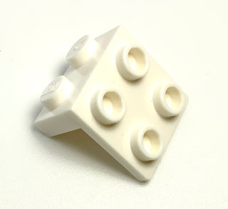 Bracket 1x2 - 2x2, Part# 44728 Part LEGO® White  