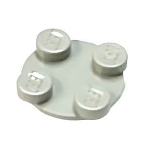 Turntable 2 x 2 Plate, Top, Part# 3679. Part LEGO® Light Gray  