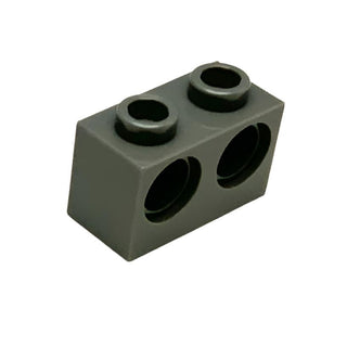 Technic, Brick 1x2 with Holes, Part# 32000 Part LEGO® Dark Bluish Gray  