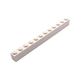 Brick 1x12, Part# 6112 Part LEGO® White