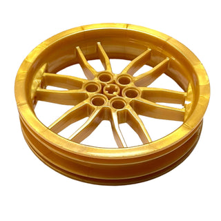 Wheel 75mm D. x 17mm Motorcycle, Part# 88517 Part LEGO® Pearl Gold  