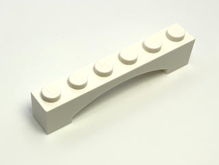 Arch 1x6 Raised Arch, Part# 92950 Part LEGO® White  