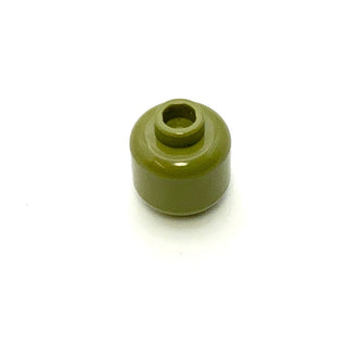 Minifigure, Head (Plain) - Hollow Stud, Part# 3626c Part LEGO® Olive Green  