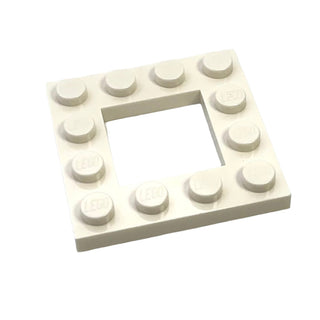 Plate, Modified 4x4 with 2x2 Open Center, Part# 64799 Part LEGO® White