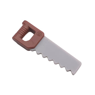 Minifigure, Utensil Tool Saw with Reddish Brown Handle Pattern, Part# 18983pb01 Part LEGO®