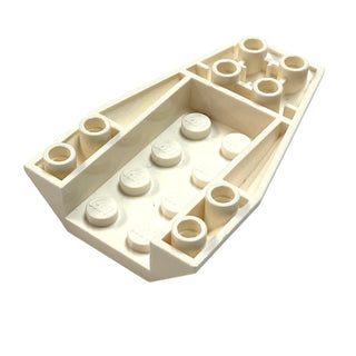 Wedge 6x4 Triple Inverted Curved, Part# 43713 Part LEGO® White  