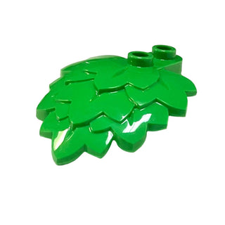 Plant Plate, Round 1x2 with Layered Leaves, Part# 5058 Part LEGO® Bright Green  