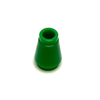 Cone 1x1 with Top Groove, Part# 4589b Part LEGO® Green  