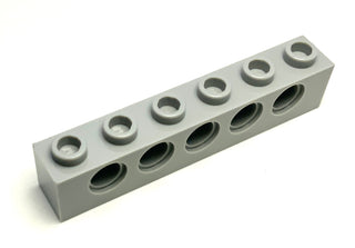 Technic, Brick 1x6 with Holes, Part# 3894 Part LEGO® Light Bluish Gray  