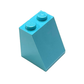 Slope 65 2x2x2 with Bottom Tube, Part# 3678b Part LEGO® Medium Azure  