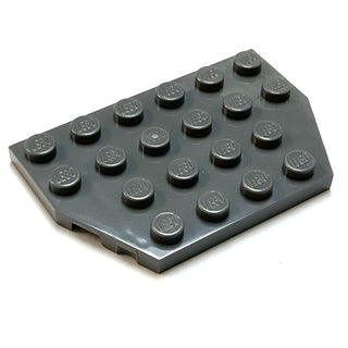 Wedge, Plate 4x6 Cut Corners, Part# 32059 Part LEGO® Dark Bluish Gray  