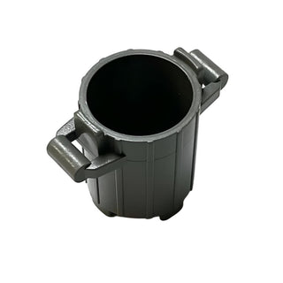 Trash Can Container with 2 Cover Holders, Part# 2439  LEGO® Dark Gray  