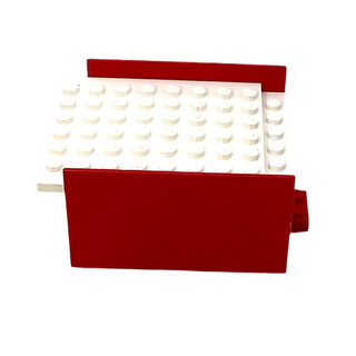 Boat, Hull Smooth Middle 8 x 6 x 3 1/3 with White Deck, Part# x146c02 Part LEGO® Very Good  