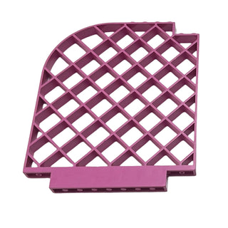 Belville Wall, Lattice 12x1x12 Curved, Part# 6166 Part LEGO® Very Good - Dark Pink  