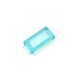 Tile 1x2, Part# 3069 Part LEGO® Trans-Light Blue  