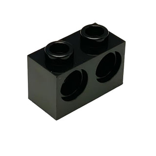 Technic, Brick 1x2 with Holes, Part# 32000 Part LEGO® Black  