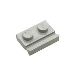 Plate, Modified 1x2 with Door Rail, Part# 32028 Part LEGO® Light Gray