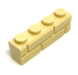 Brick, Modified 1x4 with Masonry Profile, Part# 15533 Part LEGO® Tan 1 Part 