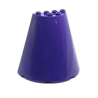 Cone Half 8x4x6, Part# 47543 Part LEGO® Dark Purple  