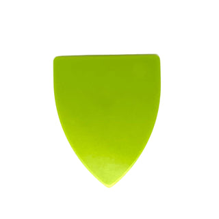 Minifigure, Shield Triangular Short, Part# 3846 Part LEGO® Lime Very Good